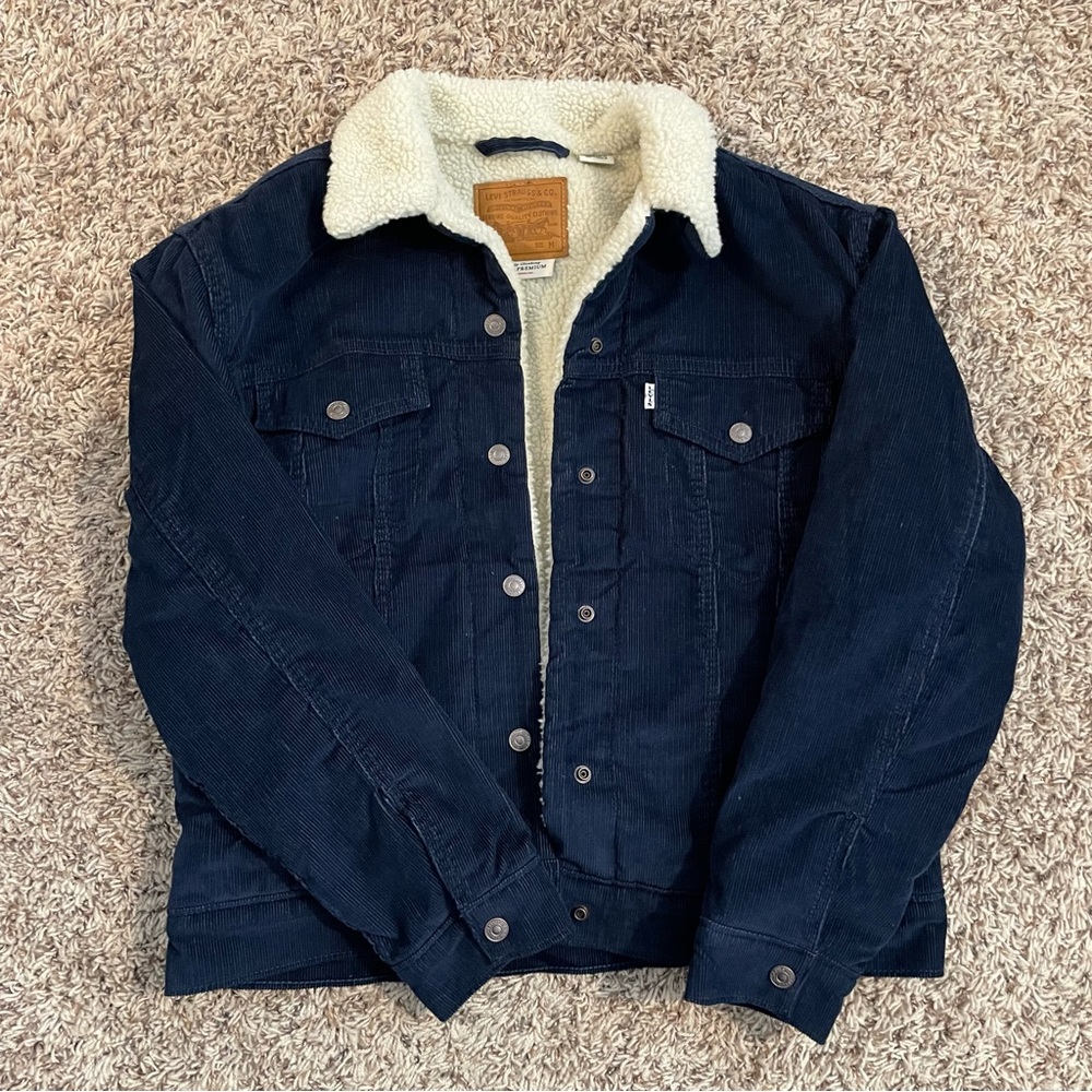 Levi’s Women's Corduroy Sherpa Trucker Jacket